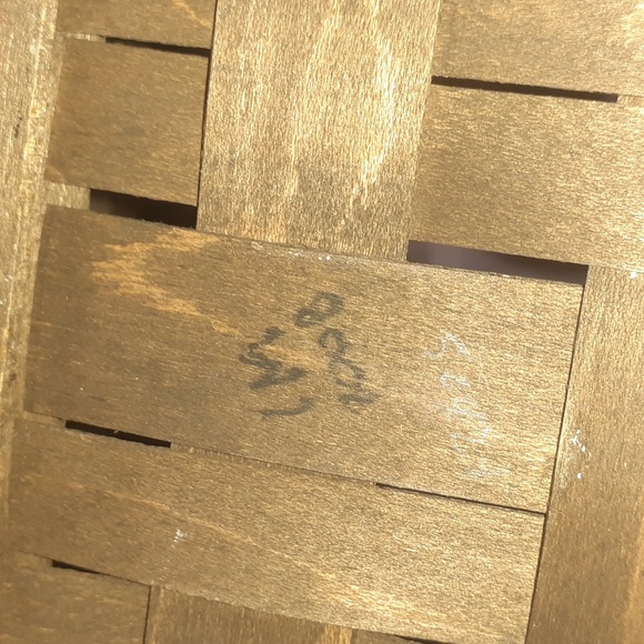 2008 Lonaberger dark brown tall tissue basket. - Picture 5 of 13